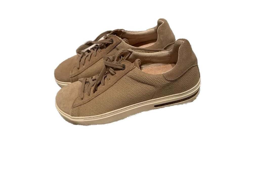 Birkenstock Bend Low Canvas Suede Sneakers Tan Size EU 41 L10 M8
